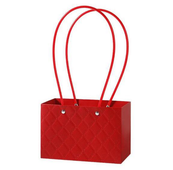 Сумочка для композиций 3D 18*12*10 см красный