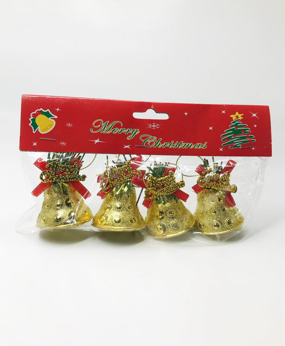 Колокольчики Merry christmas золотые
