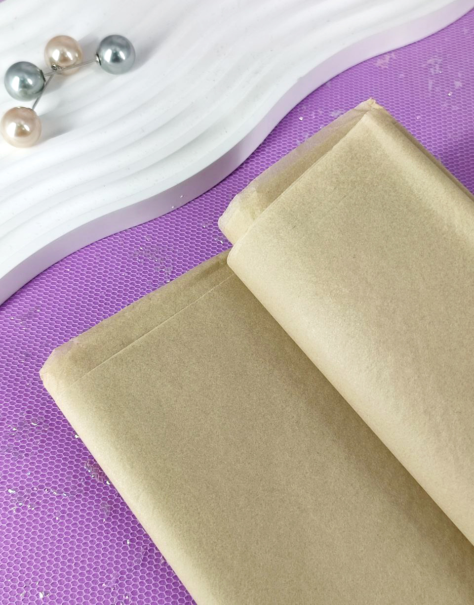 Бумага тишью 50*66 см кофе с молоком